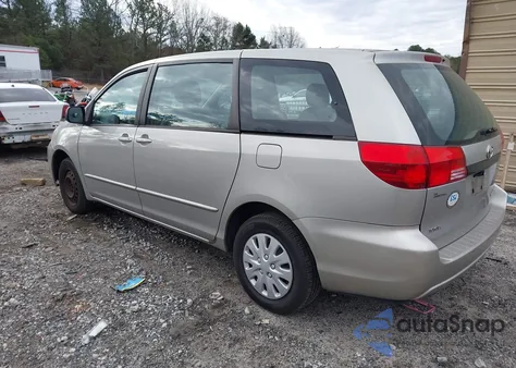 2004 Toyota Sienna Ce z USA, uszkodzony, nr VIN 5TDZA23C44S013634